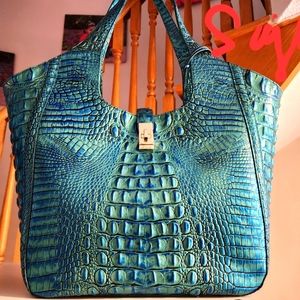 Brahmin Peacock Carla Large Tote